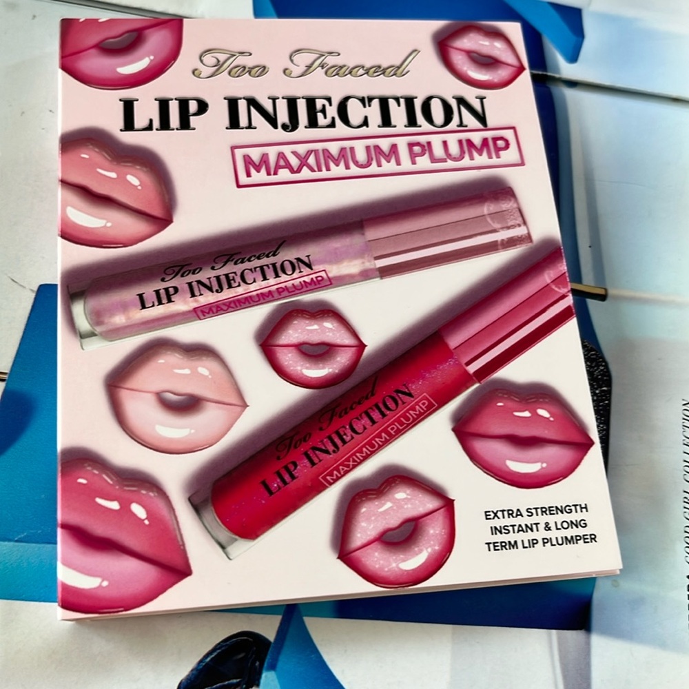 🌟 Too Faced Lip Injection Maximum Plump SAMPLE plump original+ yummy bear duo